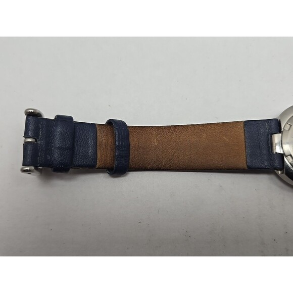 Cross WFK19 Bullseye Blue Dial Quartz Watch Date Womens Silver Tone New Battery - Picture 10 of 12